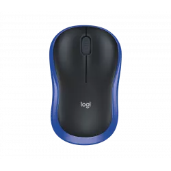 Logitech Mouse M185 Wireless, Blå/svart
