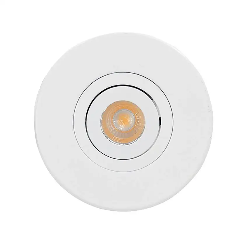 Downlight NesignS 80 mm Rund Vingar 6-PackVit, Ljustemperatur: 3000 K