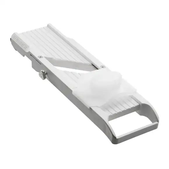Mandolin plast BN-64 B6,4cm L28cm vit Benriner