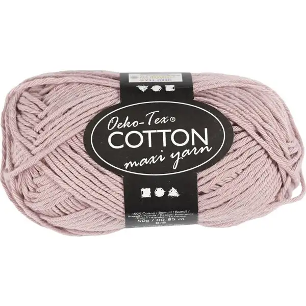 Maxi bomullsgarn, 50 g, lavendel