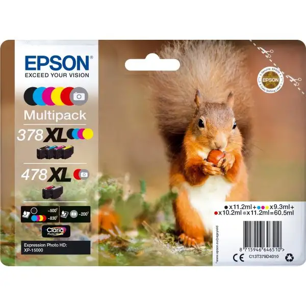 Multipack Epson T478 XL 6 färger
