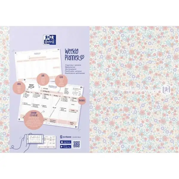 Oxford Floral Weekly Planner | A4