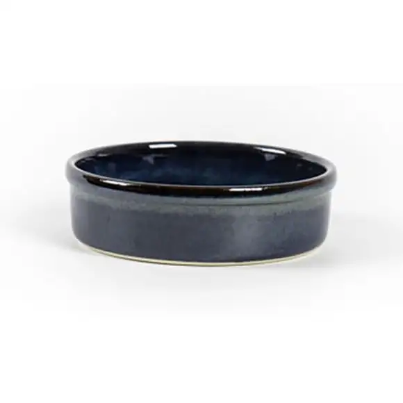 Pajform stengods 12,5cm 34cl blåsvart