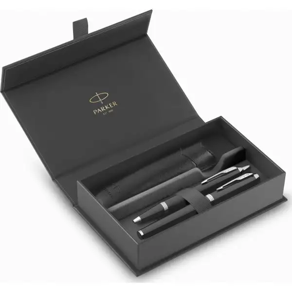 Parker IM Black Lacquer CT Premium Gift Set | M