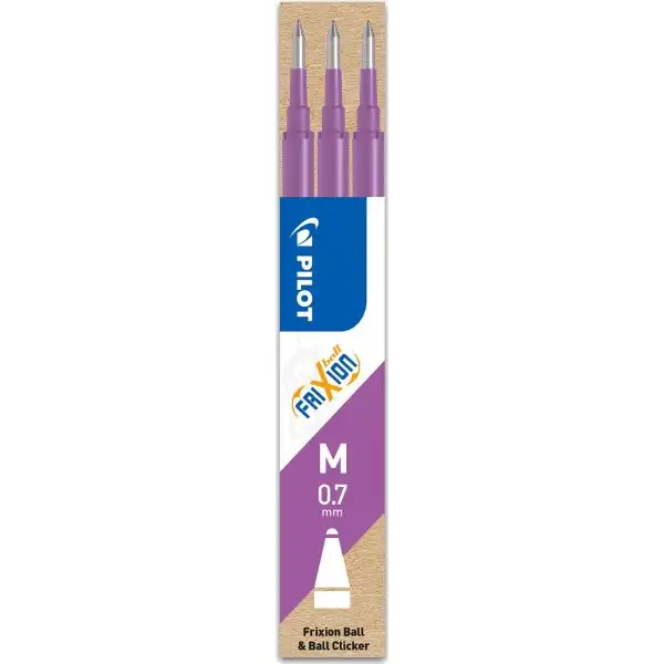 Pilot FriXion Refill, M, Lila, 3 st.