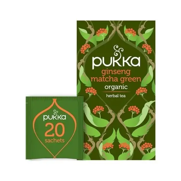 Pukka Ginseng Matcha Green Te, 20 påsar