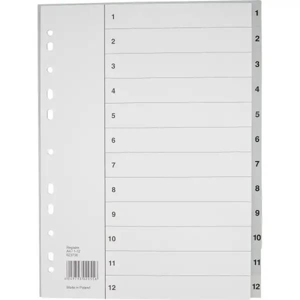 Register Budget A4 1-12 Plast