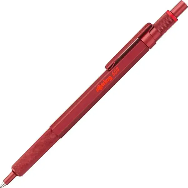 Rotring 600 Kulspetspenna, M, Röd
