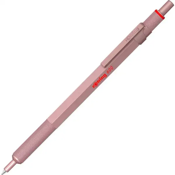 Rotring Kulspetspenna 600, M, Roséguld