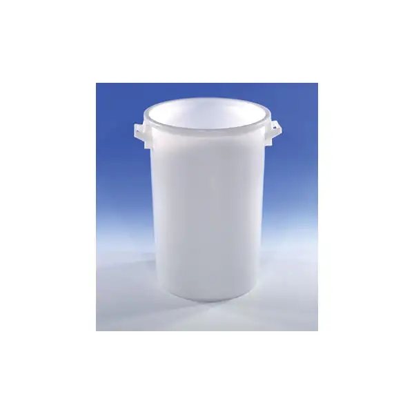 Rund behållare, 100 liter, vit