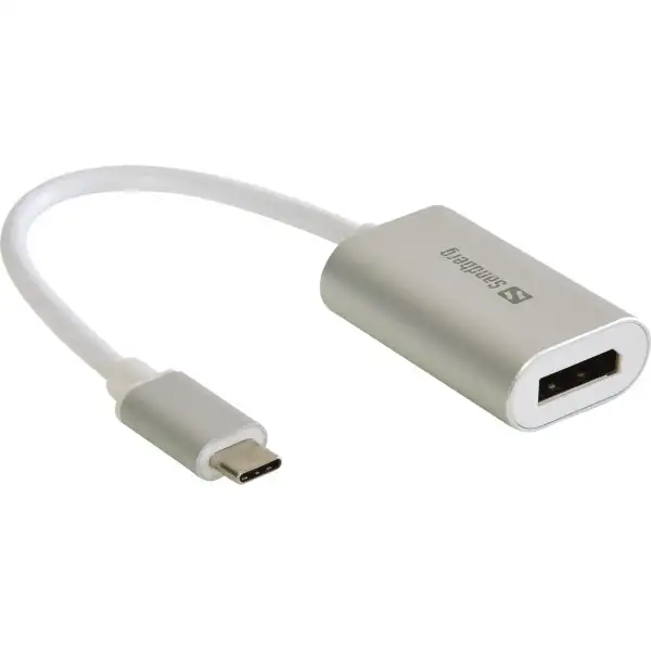 Sandberg USB-C till DisplayPort Link, silver