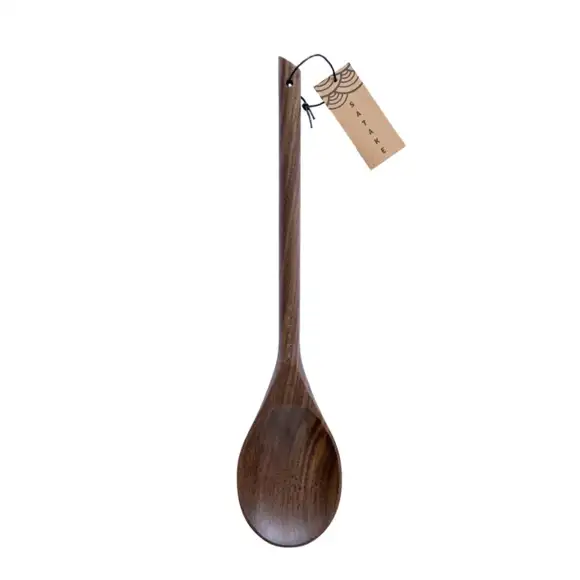 Serveringssked valnöt 33,5cm Satake