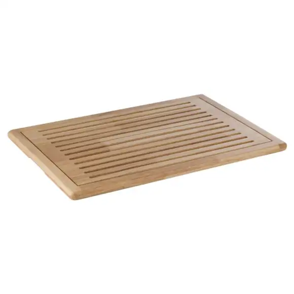Skärbräda trä med galler till bröd 48x32cm APS