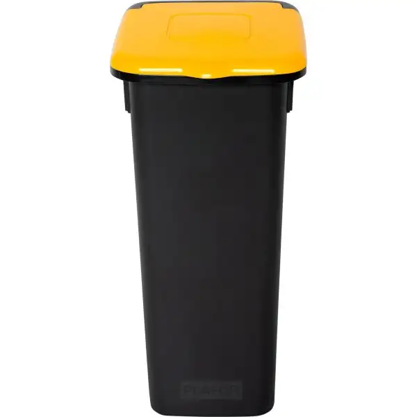 Style papperskorg med lock, 20 L, gul