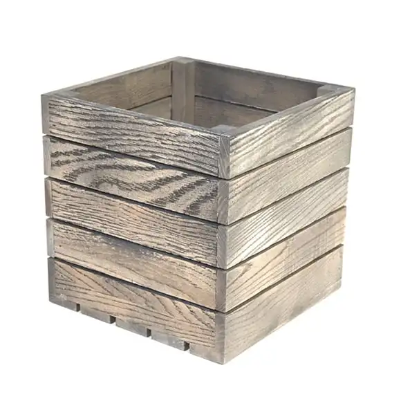 Trälåda 20x20x20cm EK Driftwood