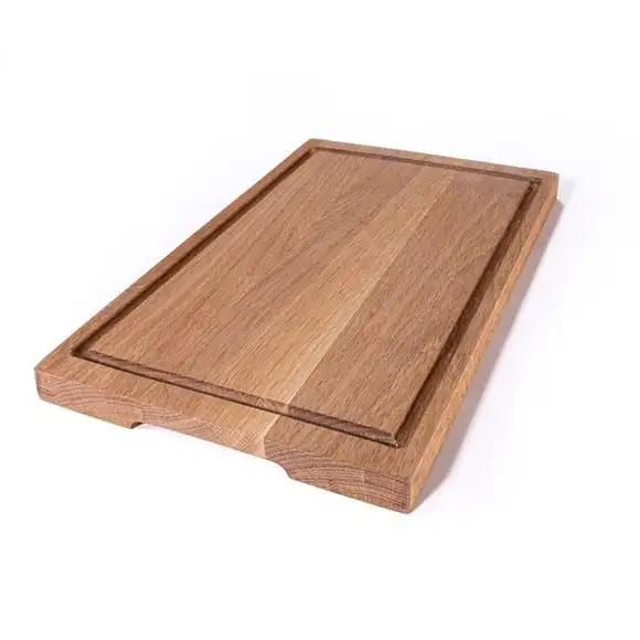 Skärbräda trä ek med urfrästa handtag och spår 48x30x3cm AT Line