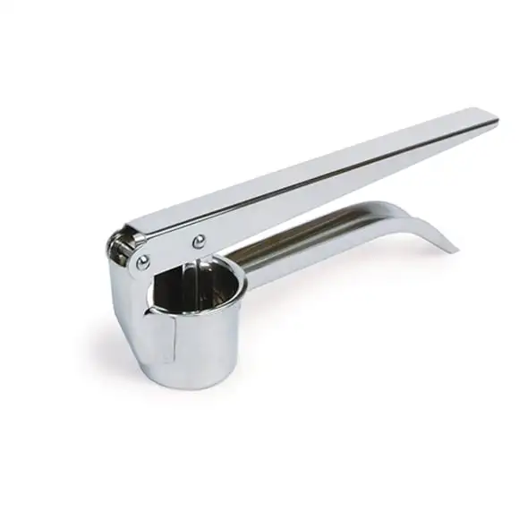 Vitlökspress rostfri stor 20cm