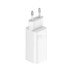 Xiaomi-laddare (Typ-A + Type-C) EU GaN Snabbladdning, Vit, 65 W