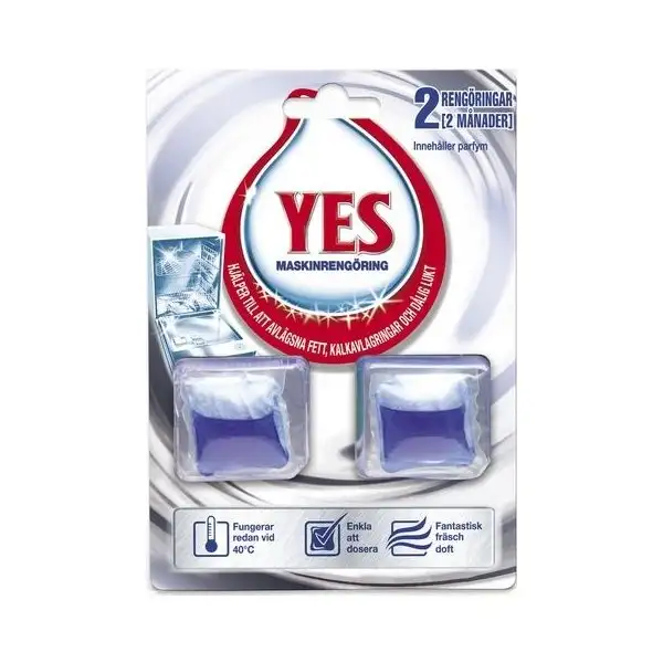 YES Diskmaskinsrengöring Power Clean, 2 pack